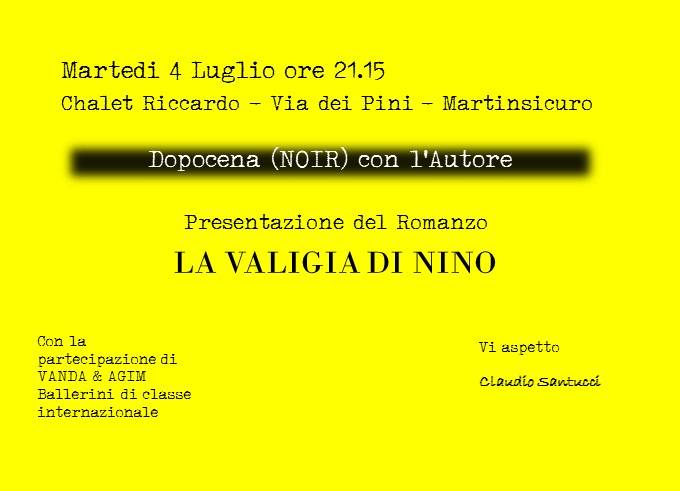 Martinsicuro, martedì 4 luglio Claudio Santucci presenta il libro “La ... - Il Martino (Satira) (Comunicati Stampa) (Blog)