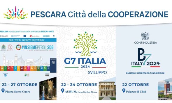 g7 pescara 21 22 23 ottobre 2024 zone rosse