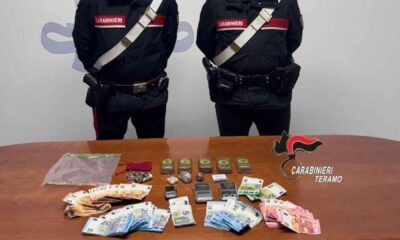 arrestato ragazzo 16 anni teramo spaccio hashish